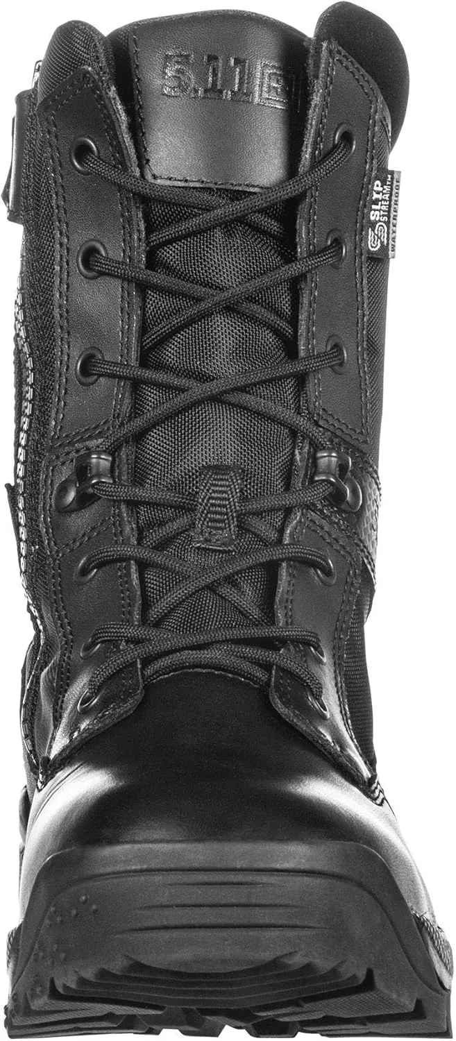 5.11 Tactical Men's A.T.A.C. 2.0 8-Inch Storm Boots, Ortholite Footbed, Slip-Resistant Outsole, Style 12392