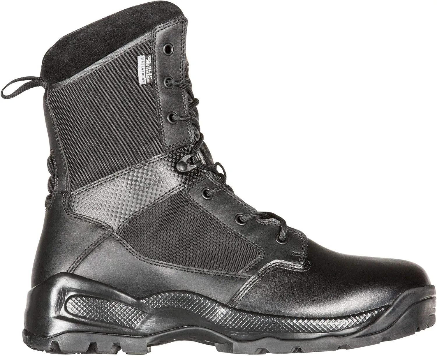 5.11 Tactical Men's A.T.A.C. 2.0 8-Inch Storm Boots, Ortholite Footbed, Slip-Resistant Outsole, Style 12392
