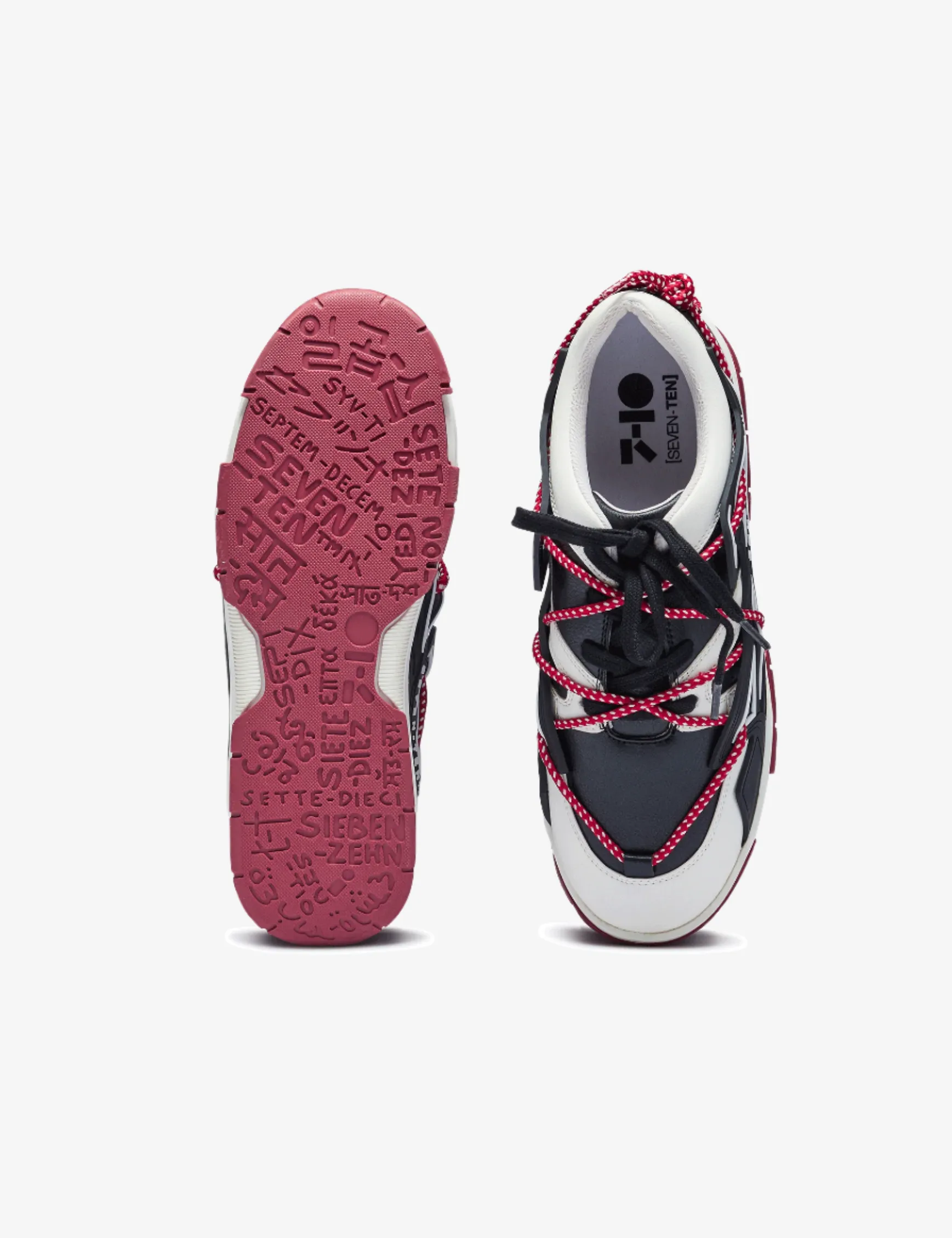 738 Deep Red Magma Low-Top Sneakers