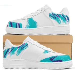 90s Jazz Solo Paper Cup Pattern Low Top Unisex Sneaker