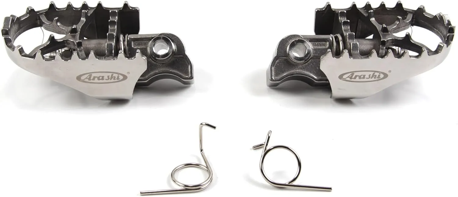 Arashi Front Footrests FootPeg Rider Pedal for BMW F800GS 2008-2018 GSA / R1200GS 2005-2012 GSA Adventure Motorcycle Replacement Accessories Foot Rest Peg Silver