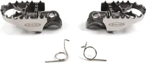 Arashi Front Footrests FootPeg Rider Pedal for BMW F800GS 2008-2018 GSA / R1200GS 2005-2012 GSA Adventure Motorcycle Replacement Accessories Foot Rest Peg Silver