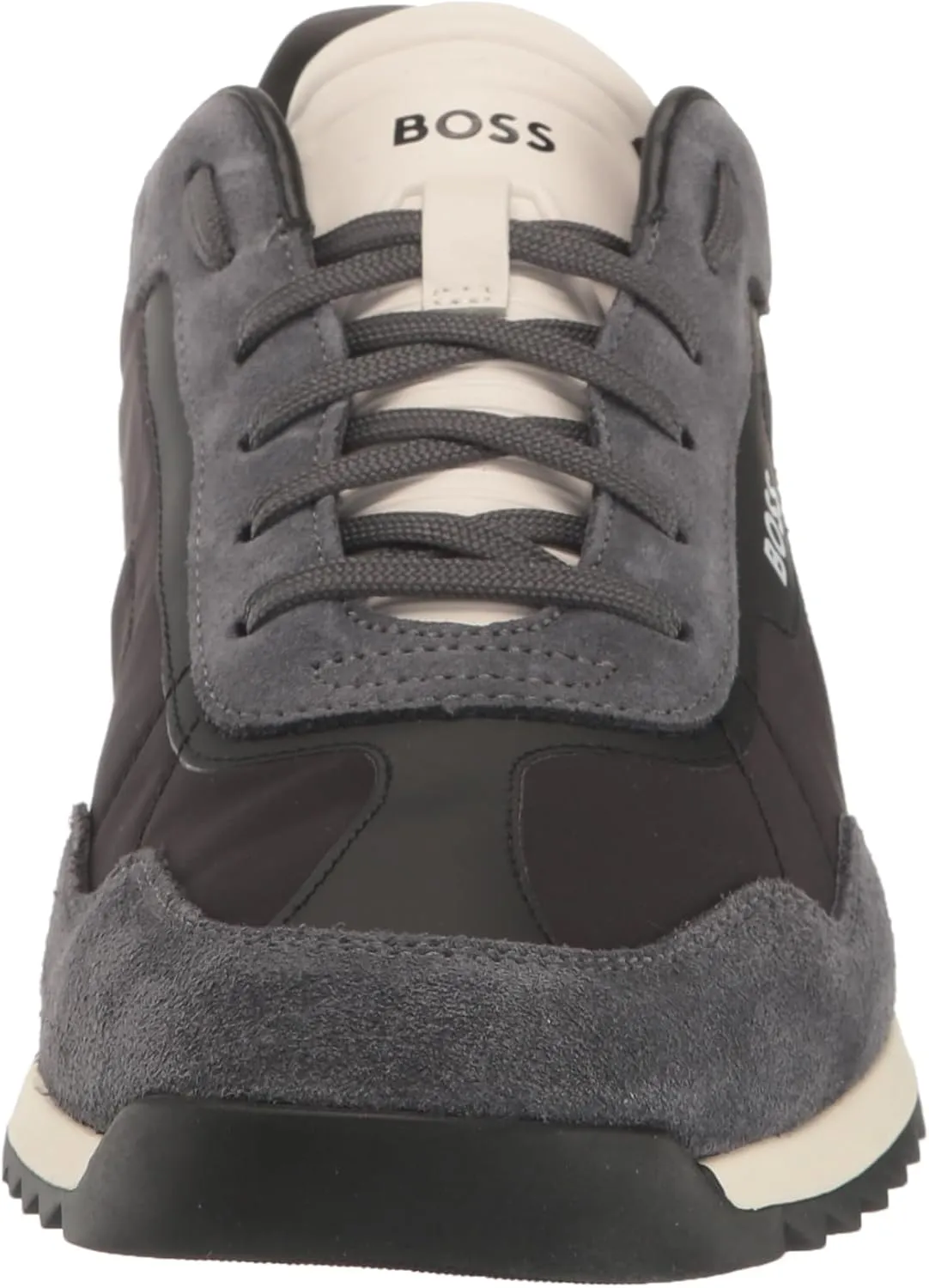 BOSS Men's Zayn Low Profile Suede Leather Two Tone Sneaker