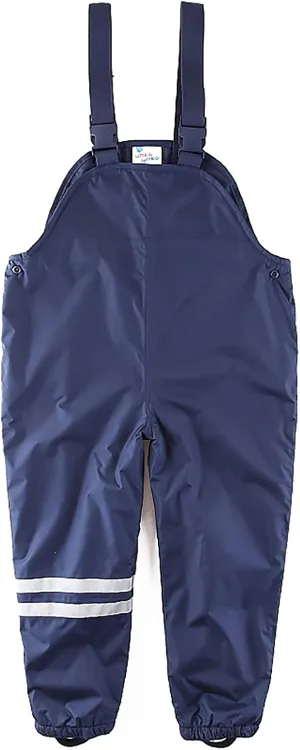 Boys and Girls Suspender Rain Pants Fleece Lined Bib - Muddy Play Overalls 18 Months - 7 Years
