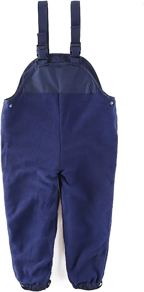 Boys and Girls Suspender Rain Pants Fleece Lined Bib - Muddy Play Overalls 18 Months - 7 Years