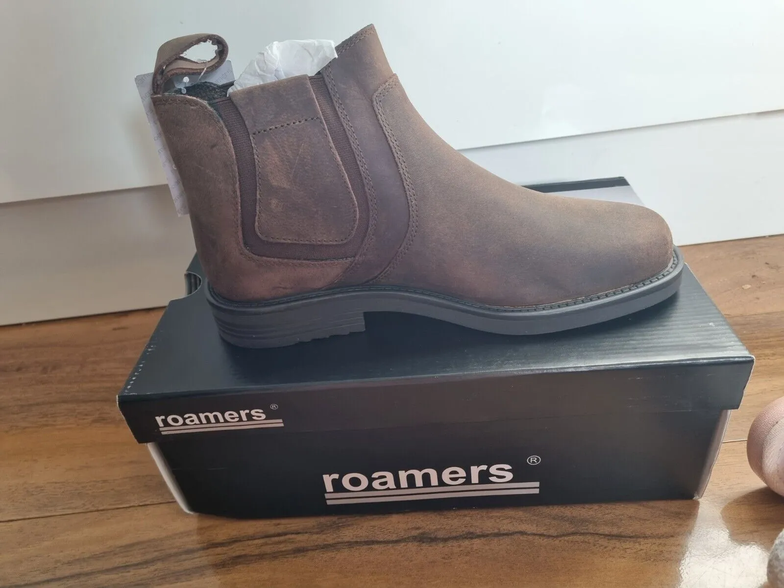 Chelsea Boot by Roamers - Crazy Horse Brown Leather (M556B)