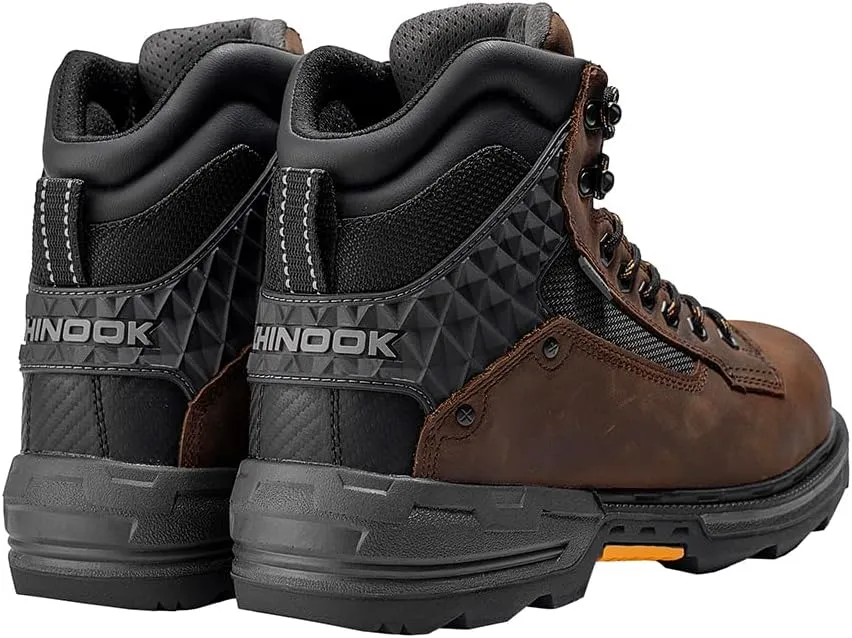 Chinook Footwear Pallet Jack 6" Plain Toe Waterproof Work Boot – Brown