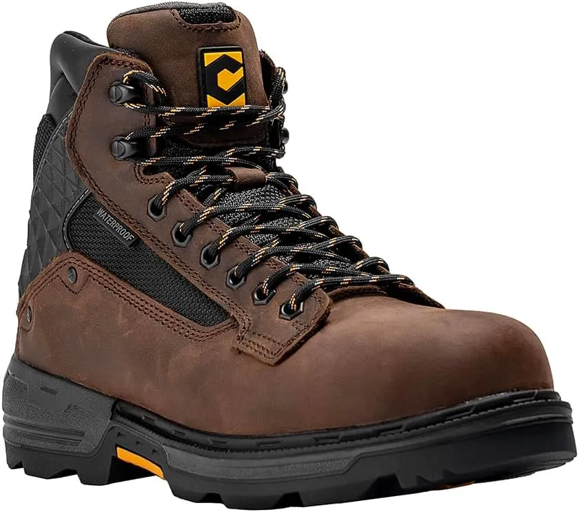Chinook Footwear Pallet Jack 6" Plain Toe Waterproof Work Boot – Brown