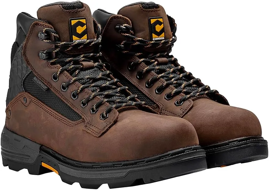 Chinook Footwear Pallet Jack 6" Plain Toe Waterproof Work Boot – Brown