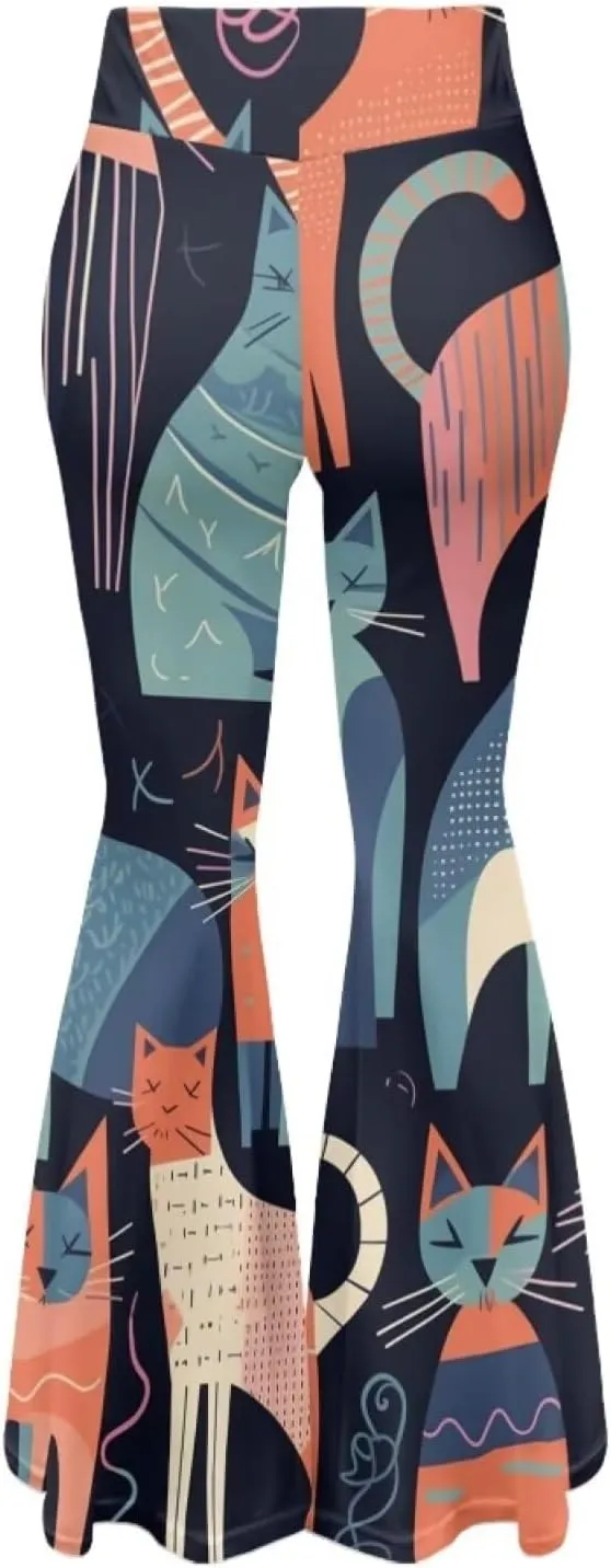 Comfy and Soft Yoga Pants for Dancing Party Women Flare Pants Stretch High Waisted Trousers for Womens Loose