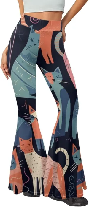 Comfy and Soft Yoga Pants for Dancing Party Women Flare Pants Stretch High Waisted Trousers for Womens Loose