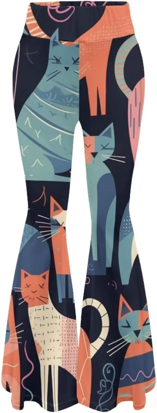 Comfy and Soft Yoga Pants for Dancing Party Women Flare Pants Stretch High Waisted Trousers for Womens Loose