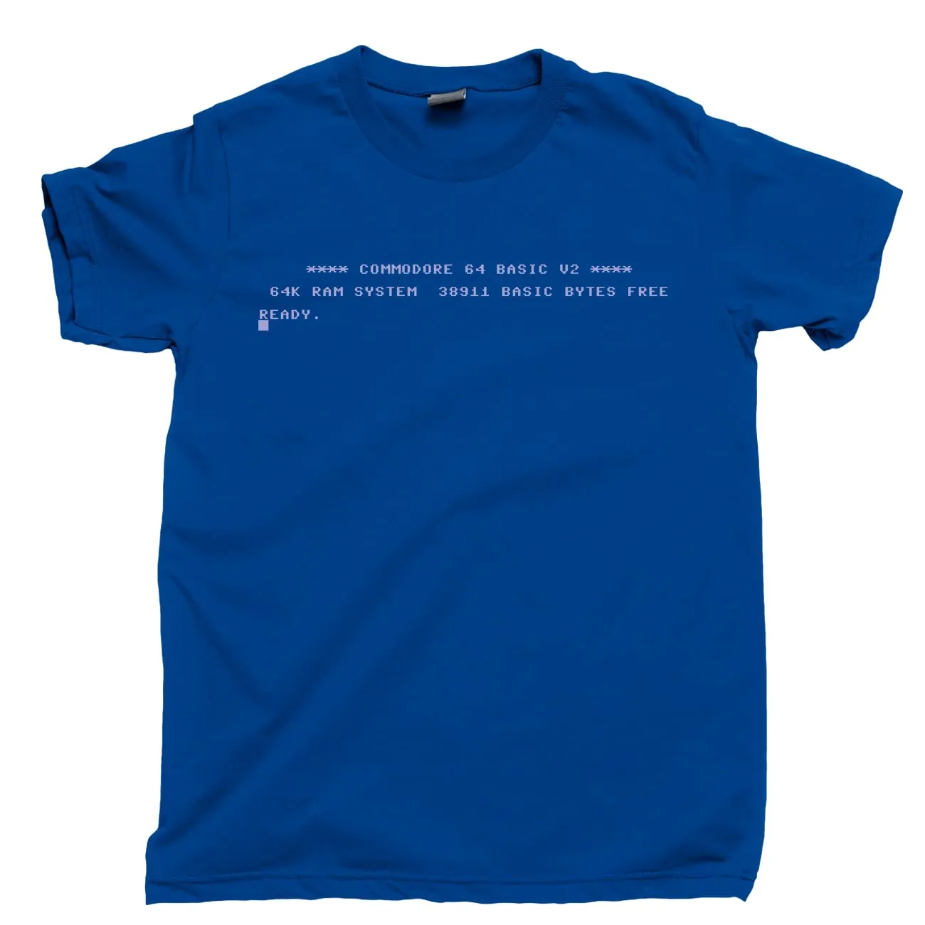 Commodore 64 Start Screen T Shirt Boot Screen 80s 8-Bit Home Computer Tee