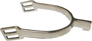 Coronet Hammerhead Stainless Steel Hunt Spurs - Child's 3/4" Neck Length, Safe and Gentle Riding Spurs for Young Equestrians, Classic Elegance Included