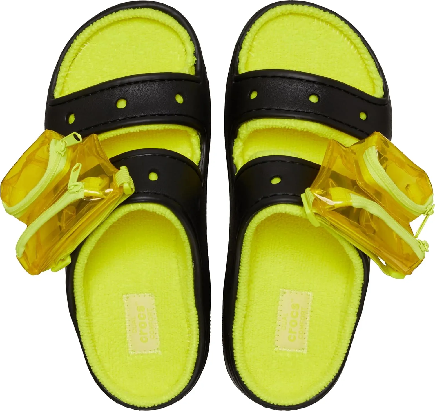 Crocs Unisex-Adult Classic Cozzzy Towel Sandals, Fuzzy Slippers and Slides