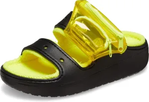Crocs Unisex-Adult Classic Cozzzy Towel Sandals, Fuzzy Slippers and Slides