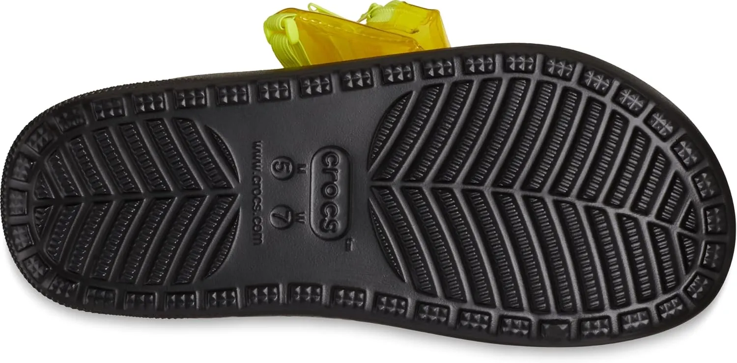 Crocs Unisex-Adult Classic Cozzzy Towel Sandals, Fuzzy Slippers and Slides