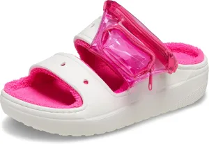 Crocs Unisex-Adult Classic Cozzzy Towel Sandals, Fuzzy Slippers and Slides