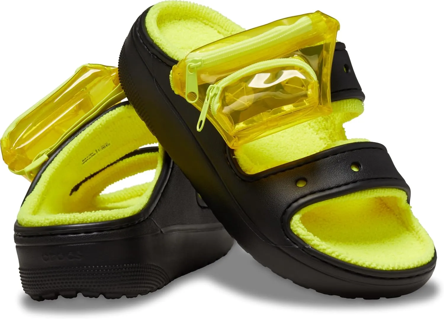 Crocs Unisex-Adult Classic Cozzzy Towel Sandals, Fuzzy Slippers and Slides