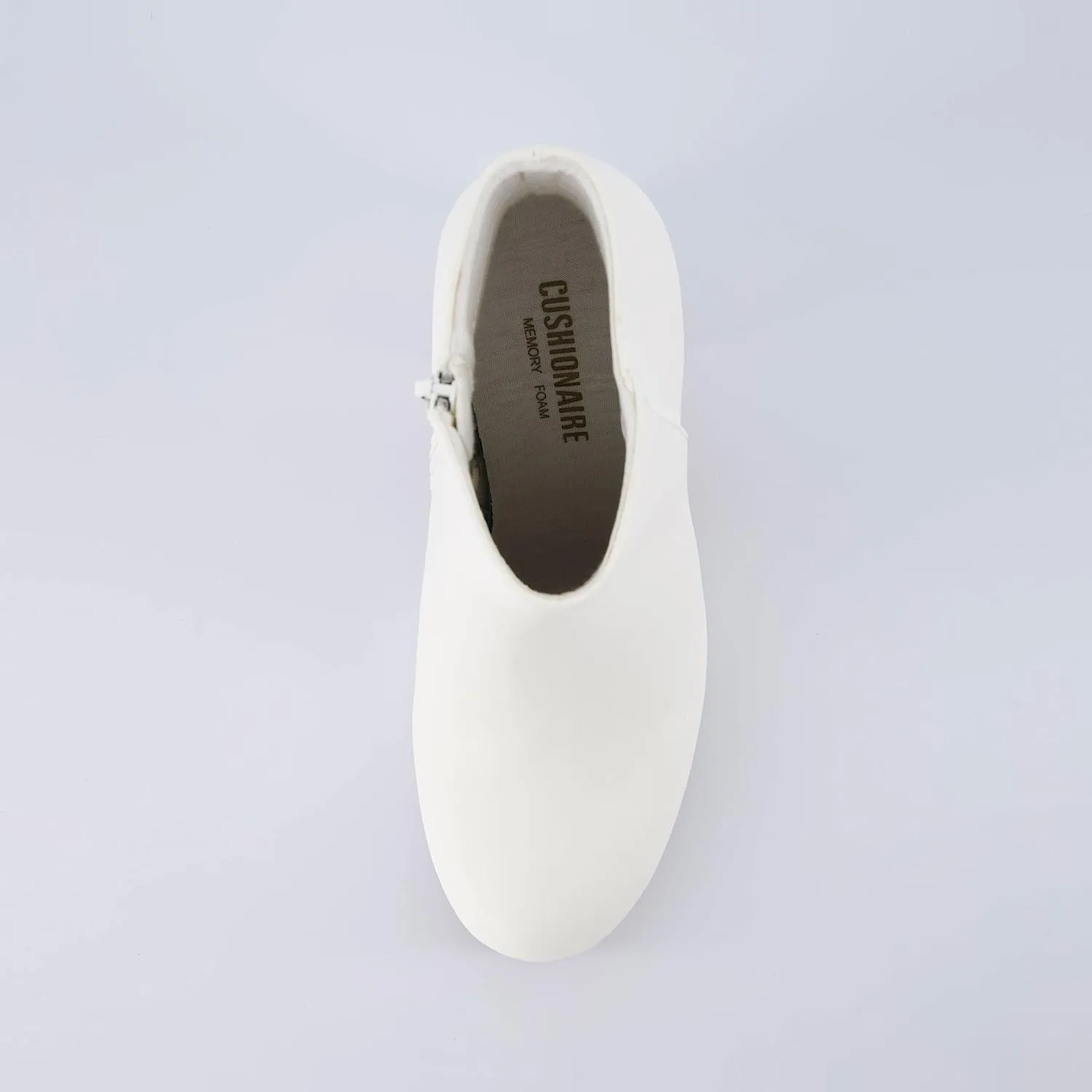 CUSHIONAIRE Women's Dish heel boot  Memory Foam, Wide Widths Available