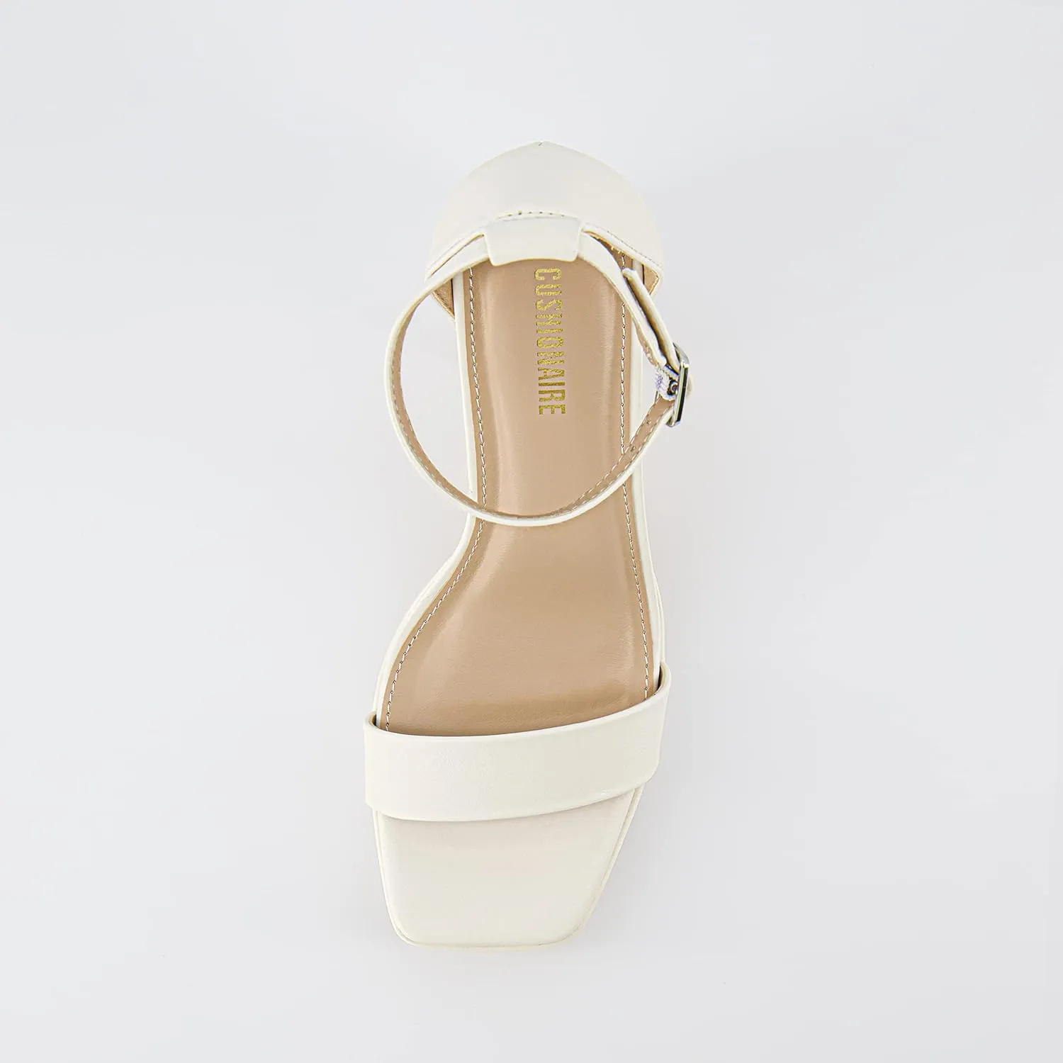 CUSHIONAIRE Women's Grammy one band block heel platform sandal  Memory Foam, Wide Widths Available