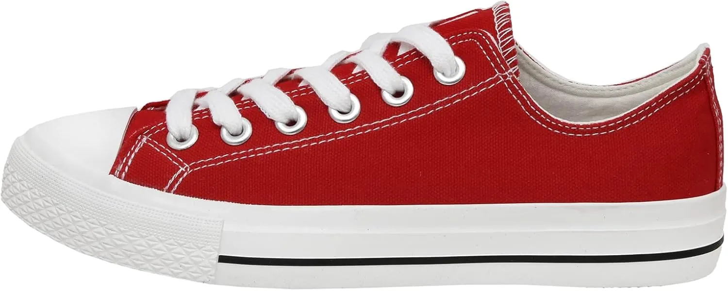 CUSHIONAIRE Women's Vina Low top Canvas Sneaker  Memory Foam