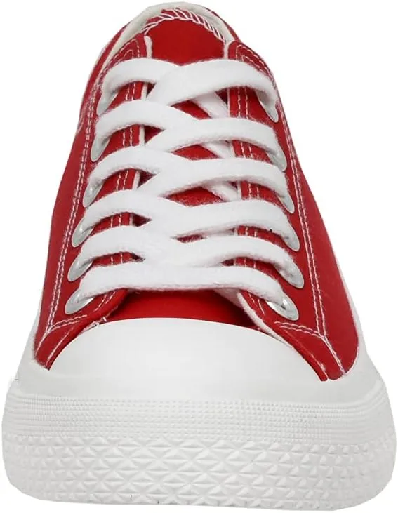 CUSHIONAIRE Women's Vina Low top Canvas Sneaker  Memory Foam