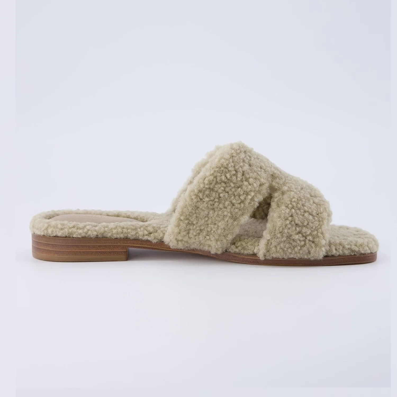 CUSHIONAIRE Women's Visa cozy slide sandal  Memory Foam, Wide Widths Available