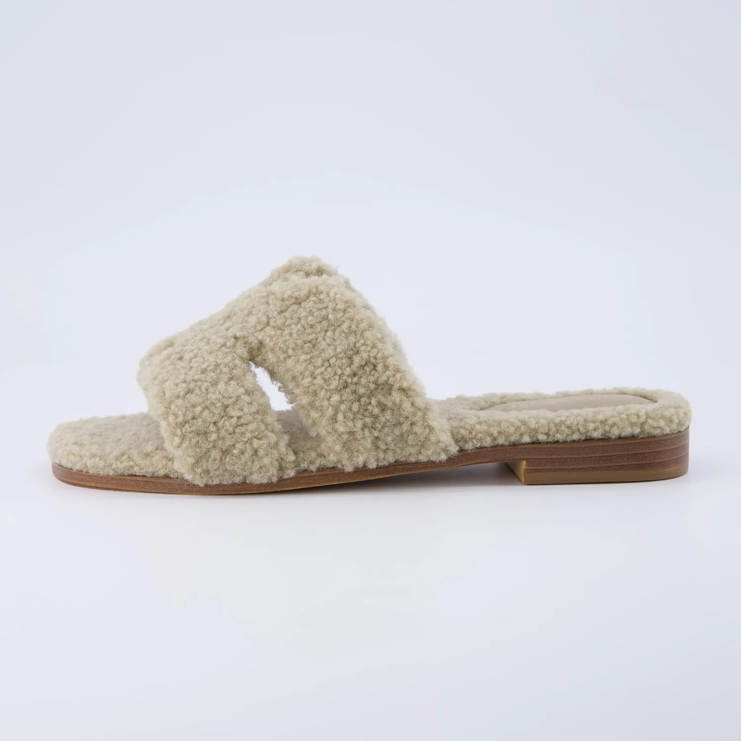 CUSHIONAIRE Women's Visa cozy slide sandal  Memory Foam, Wide Widths Available