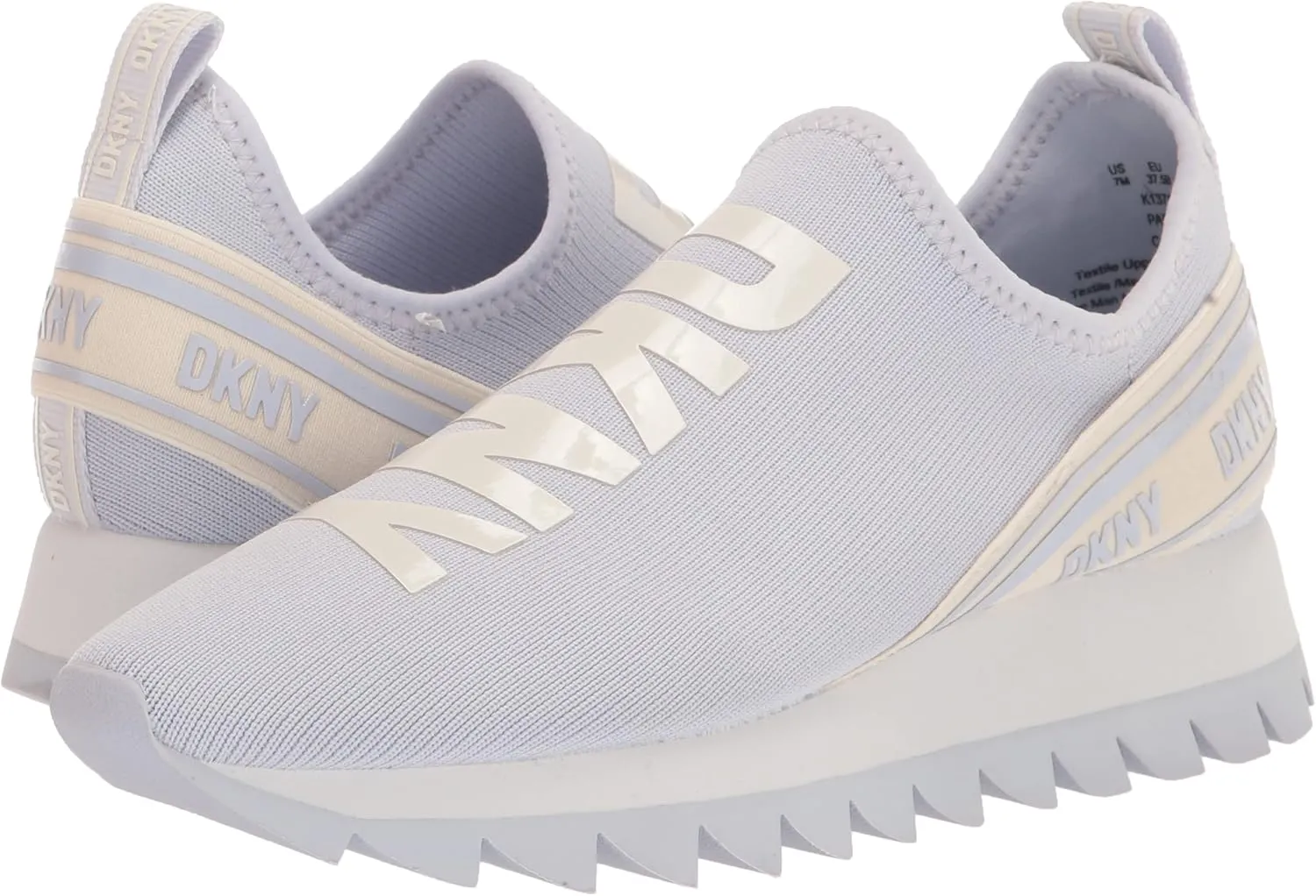 DKNY women's Rubber Sole Knit Low-top Sneaker