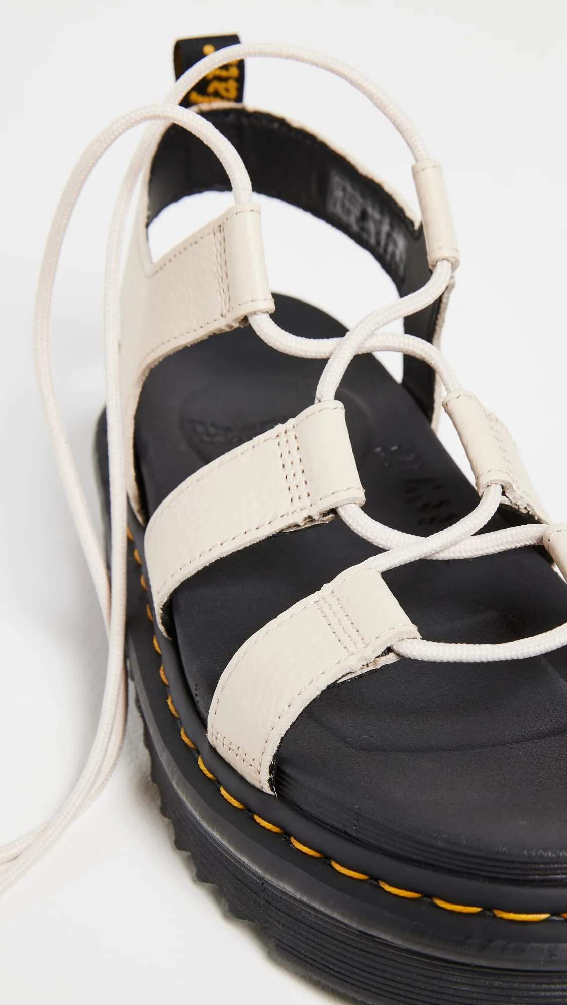 DR. MARTENS Women's Amphibians, Parchment Beige Milled Nappa, 11