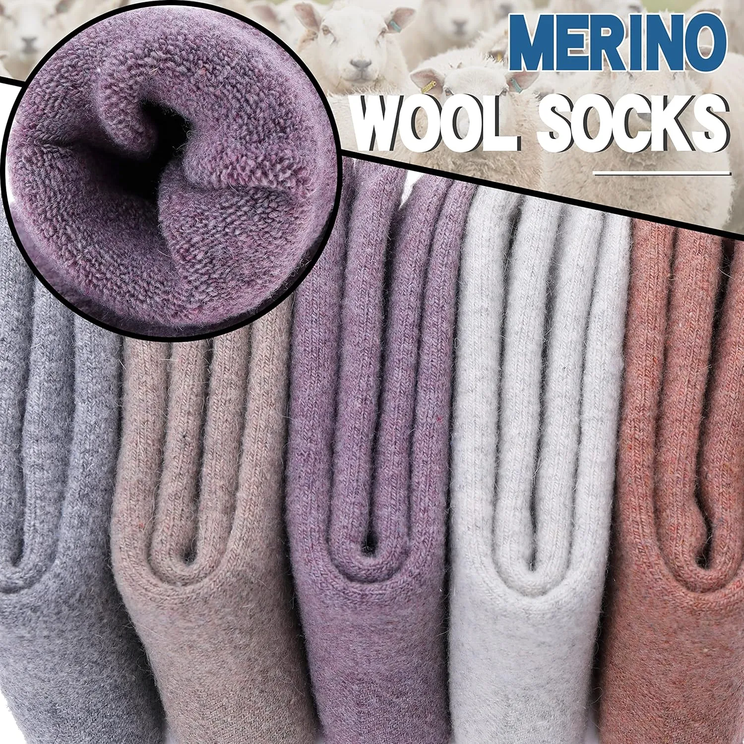 EBMORE Womens Fuzzy Socks Fleece Fluffy Cabin Plush Warm Sleep Soft Cozy Winter Adult Socks