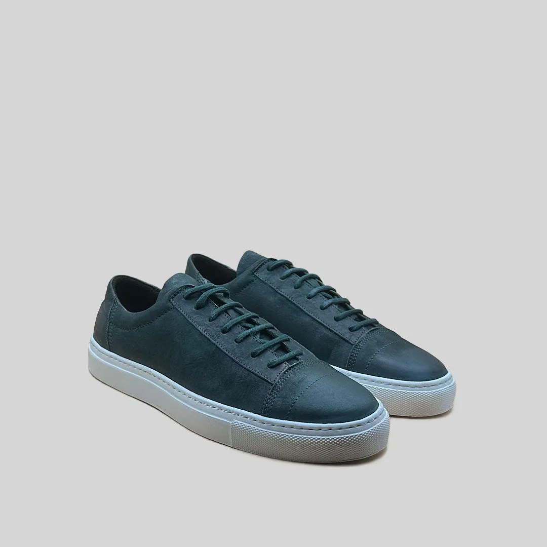 EDGAR mat BOTTLEGREEN/WHITE