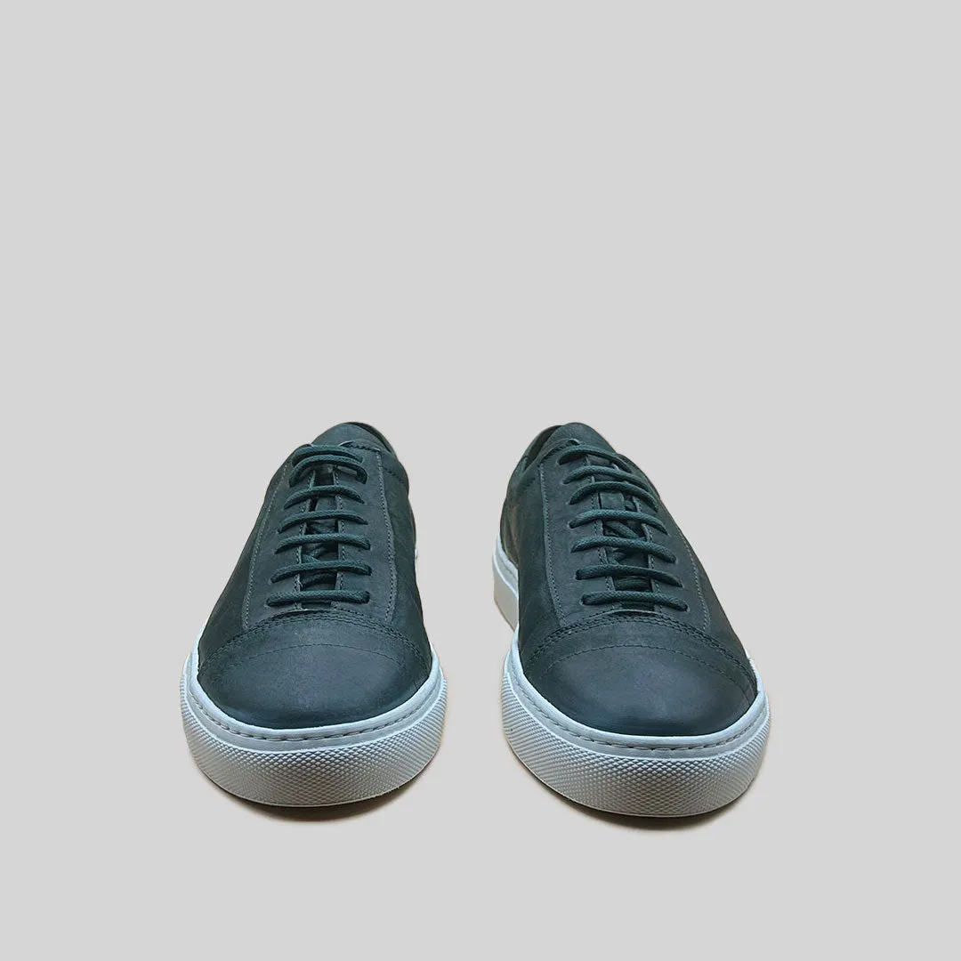 EDGAR mat BOTTLEGREEN/WHITE