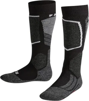 FALKE Unisex Kids SK2 Intermediate Ski Socks, Medium Cushion, 1 Pair