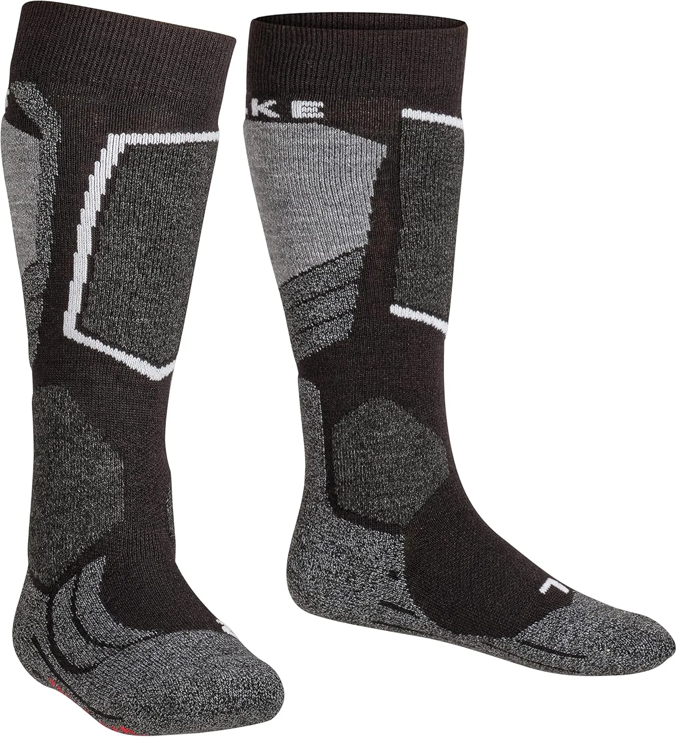 FALKE Unisex Kids SK2 Intermediate Ski Socks, Medium Cushion, 1 Pair