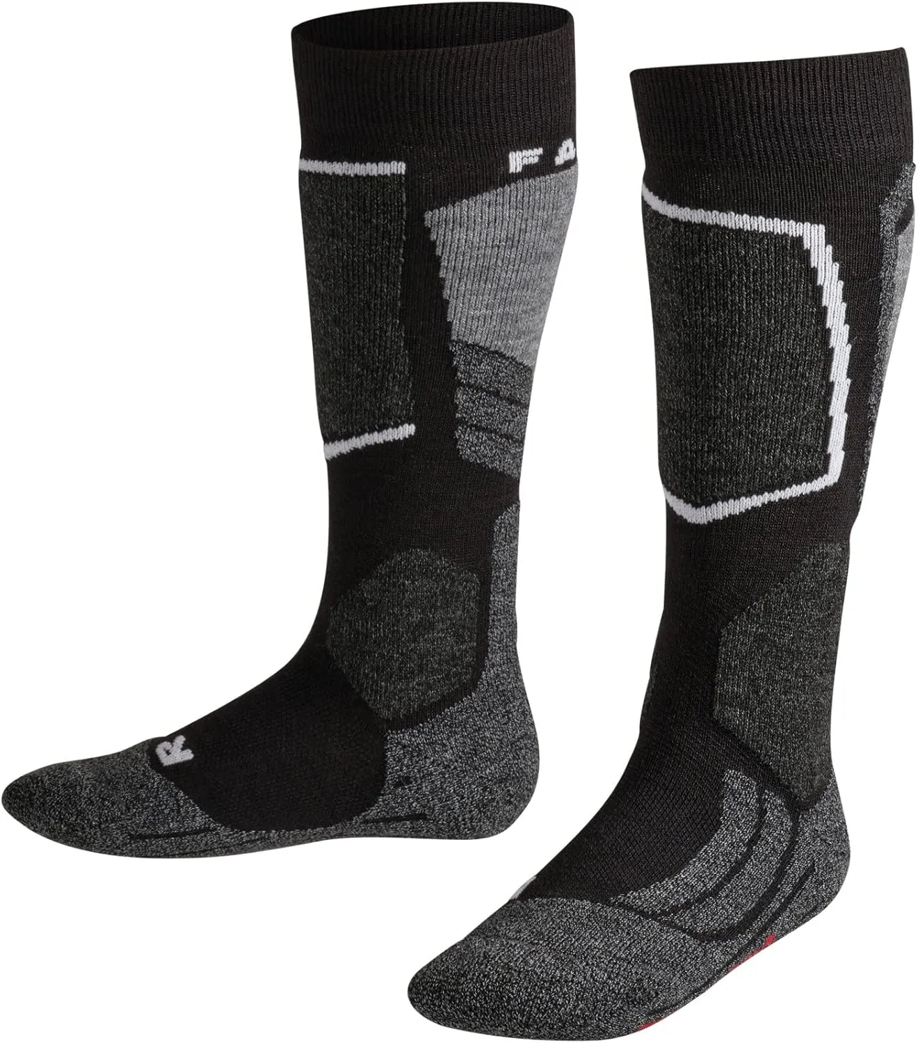 FALKE Unisex Kids SK2 Intermediate Ski Socks, Medium Cushion, 1 Pair