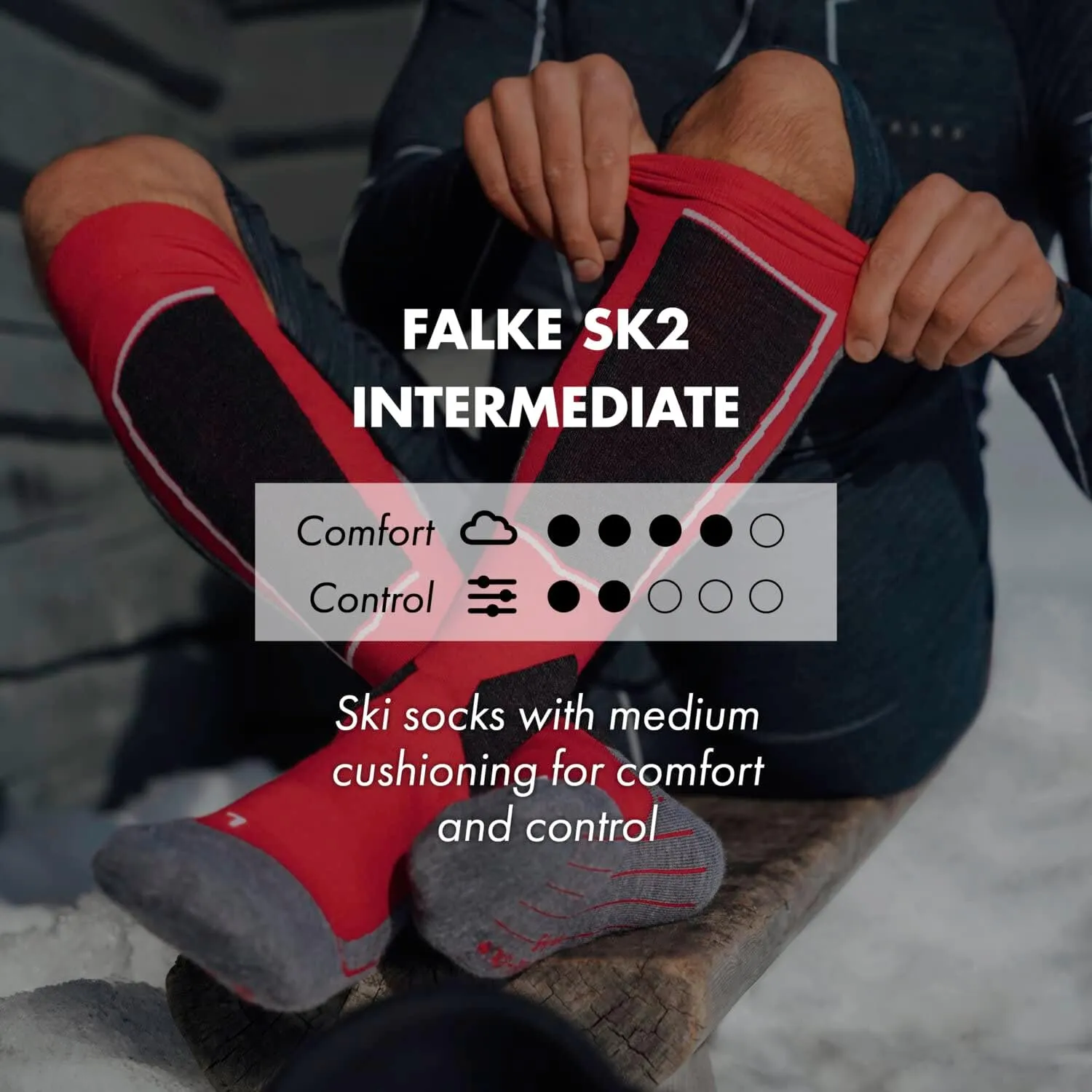 FALKE Women's SK2 Wool Skiing Socks, Merino, More Colors, 1 Pair