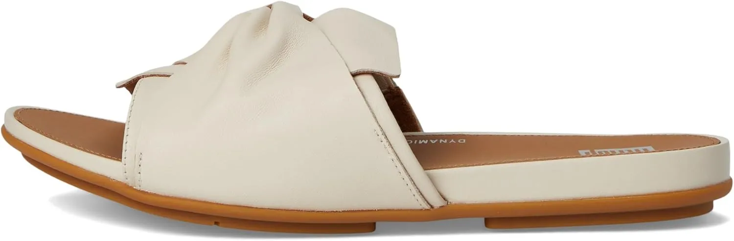 FitFlop Women's Gracie Soft-Twist Leather Slides Wedge Sandal