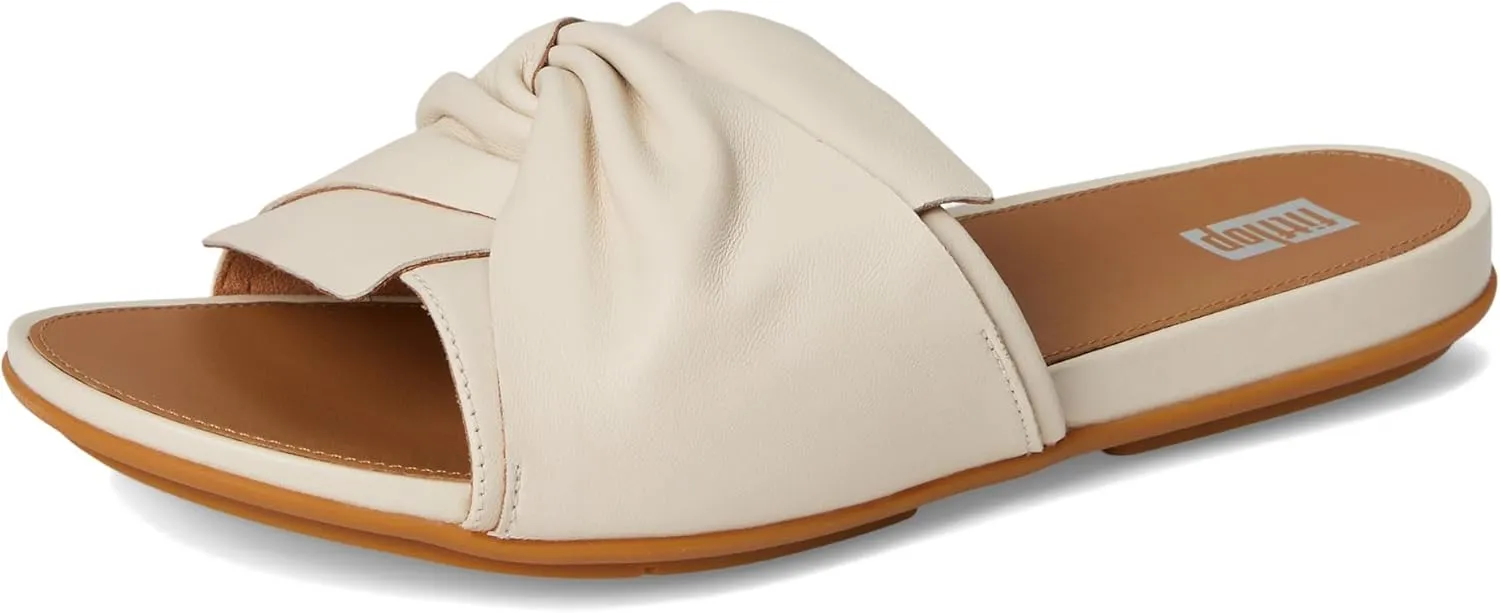 FitFlop Women's Gracie Soft-Twist Leather Slides Wedge Sandal