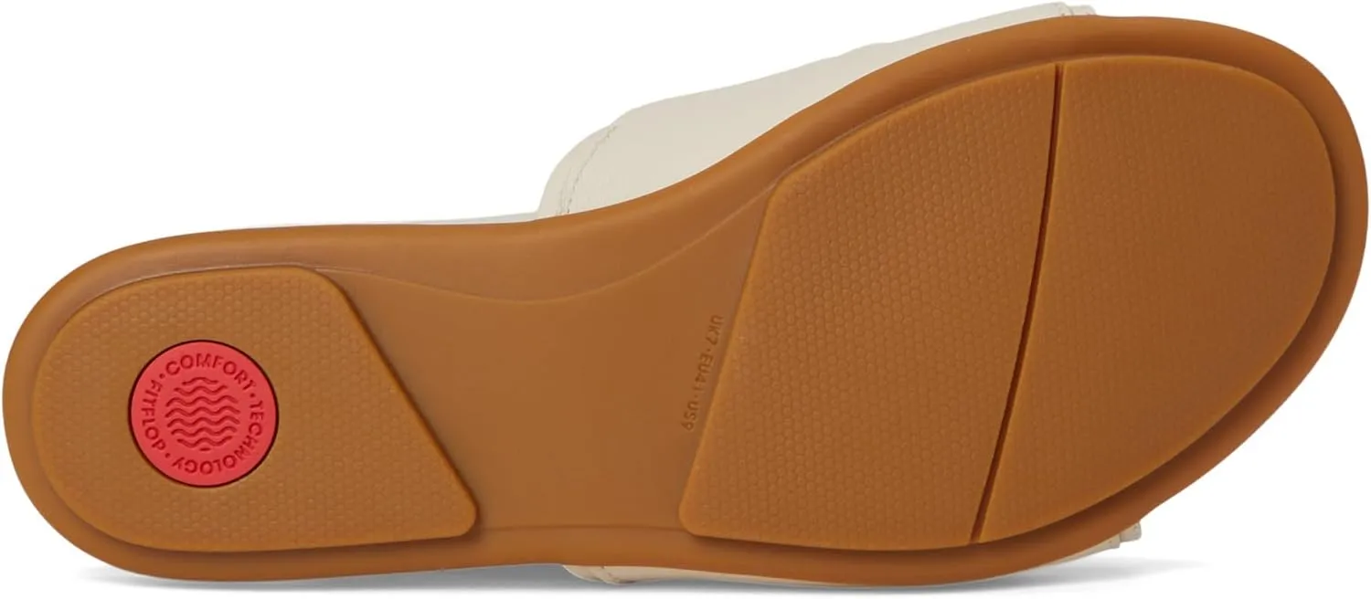 FitFlop Women's Gracie Soft-Twist Leather Slides Wedge Sandal