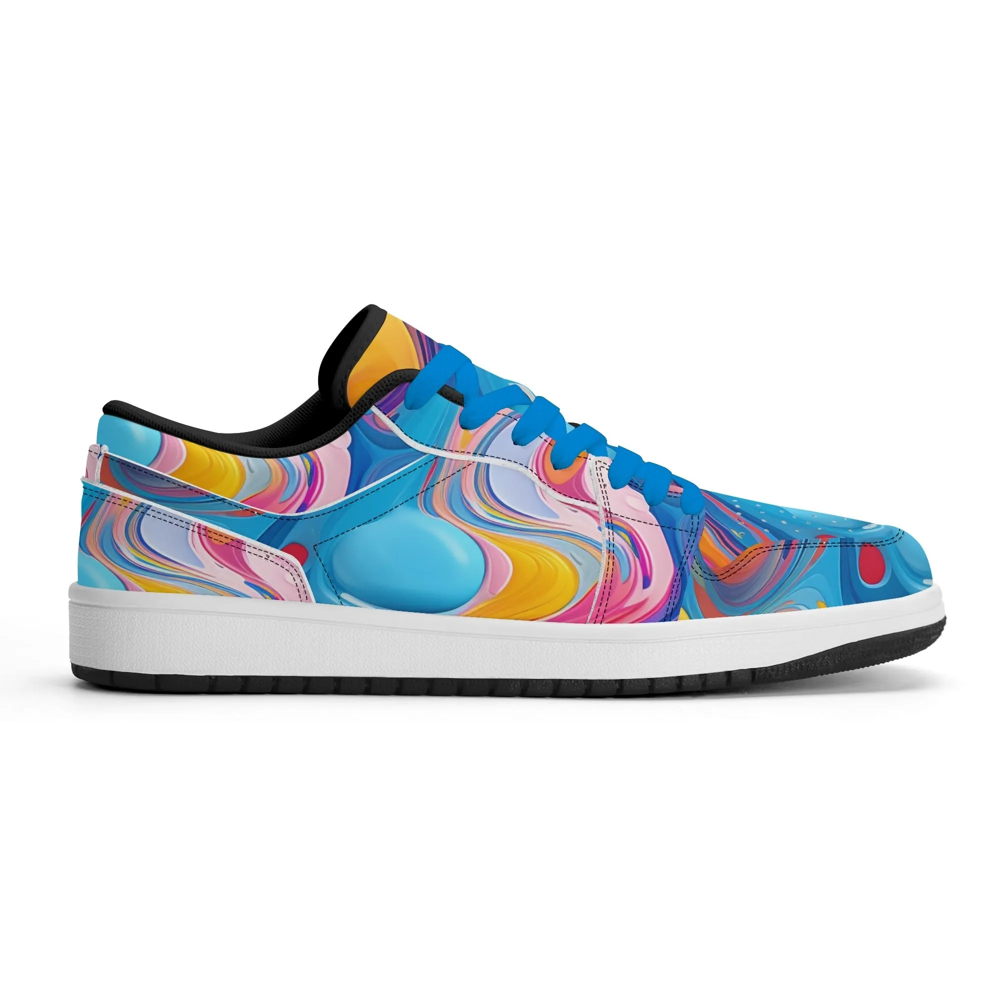 Fluid Colors Low Top Leder Sneaker für Damen