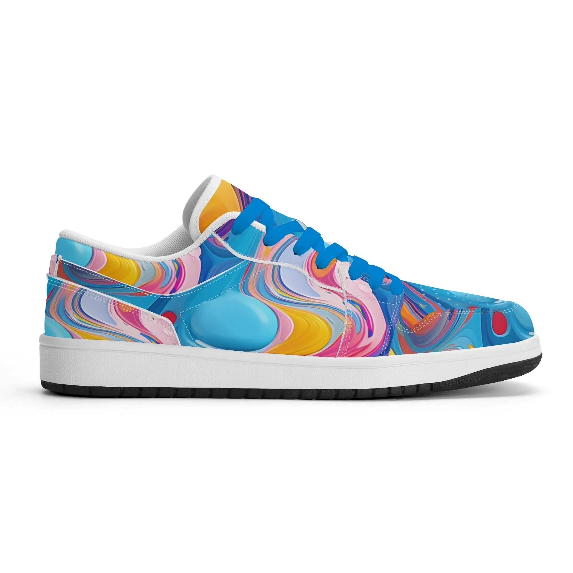 Fluid Colors Low Top Leder Sneaker für Damen