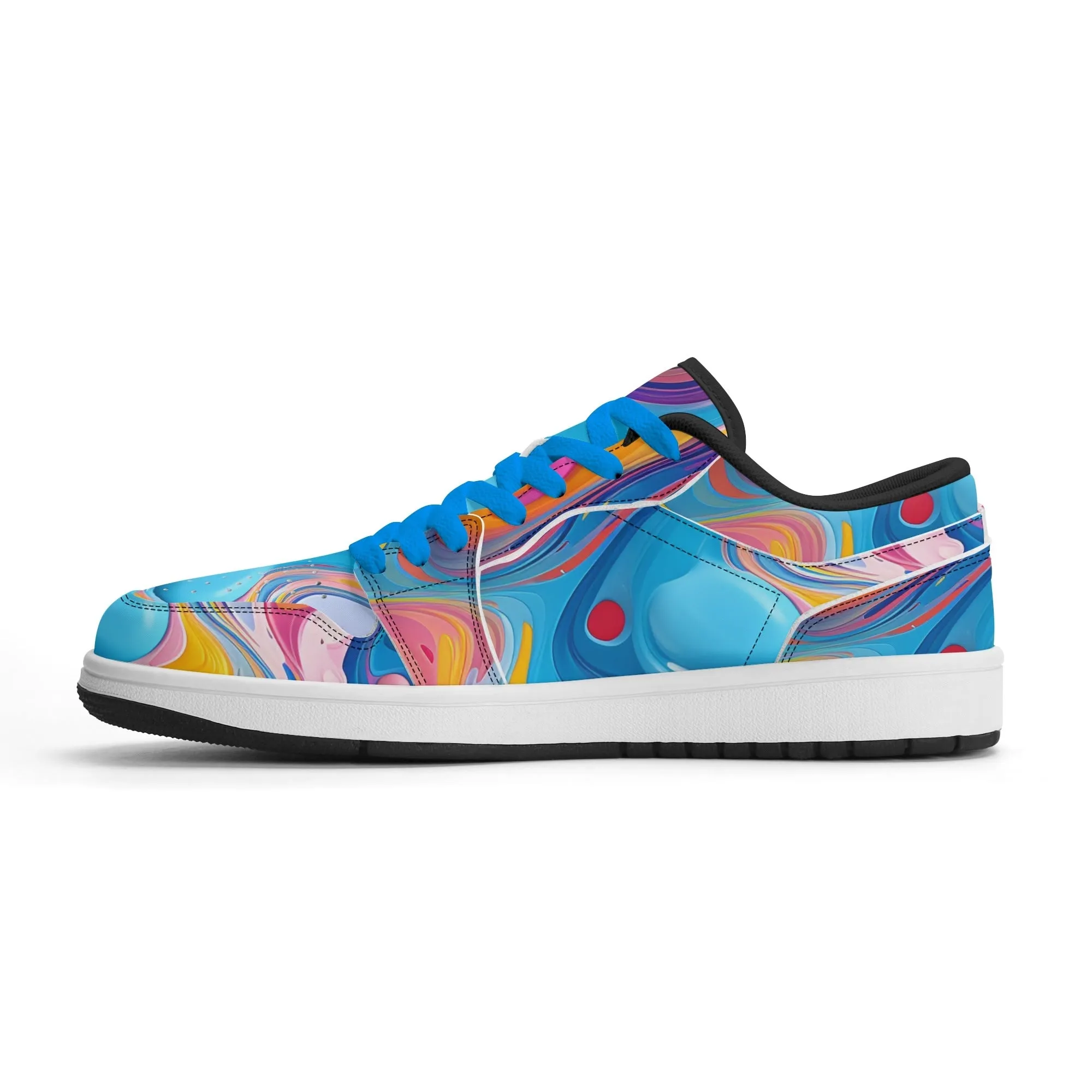Fluid Colors Low Top Leder Sneaker für Damen