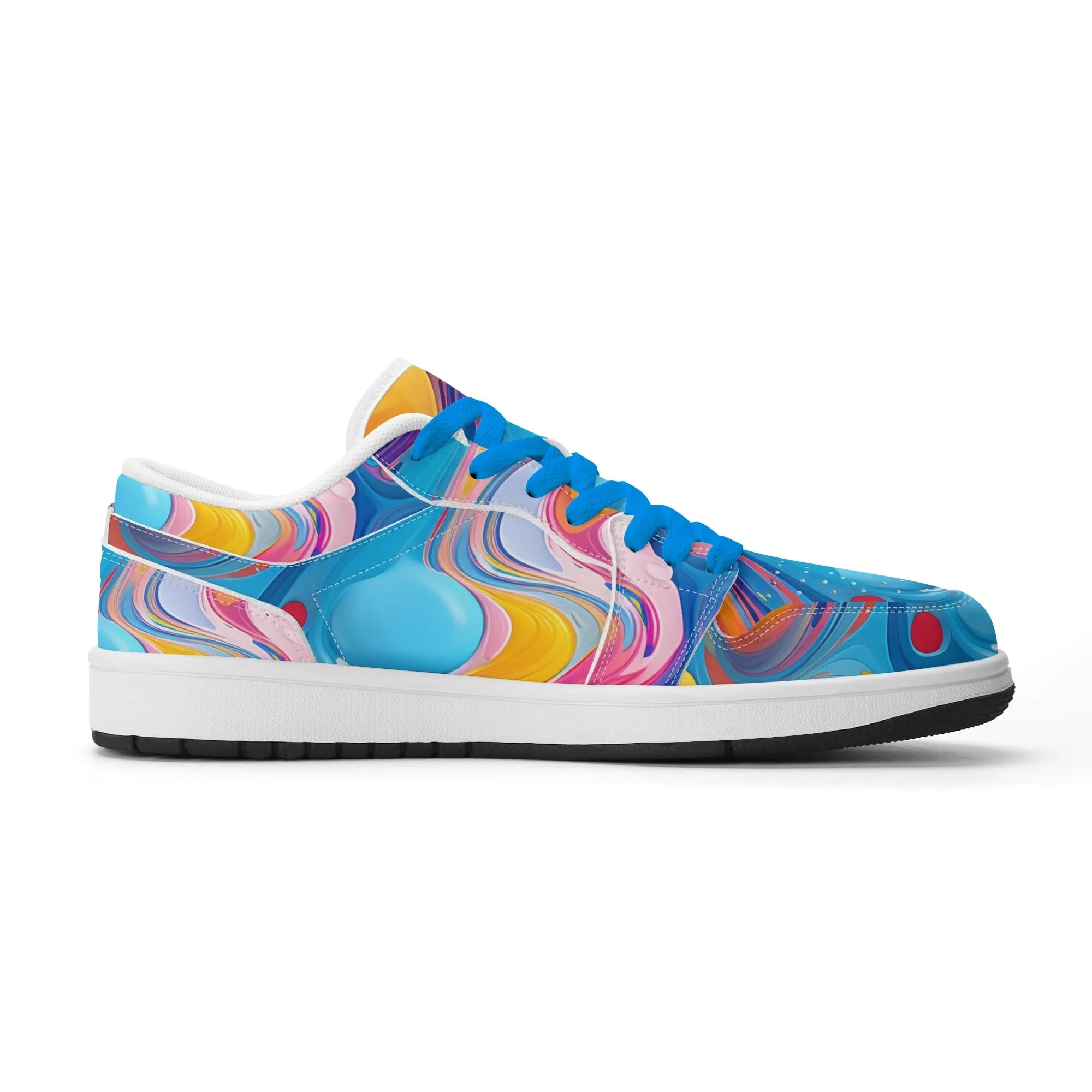 Fluid Colors Low Top Leder Sneaker für Damen