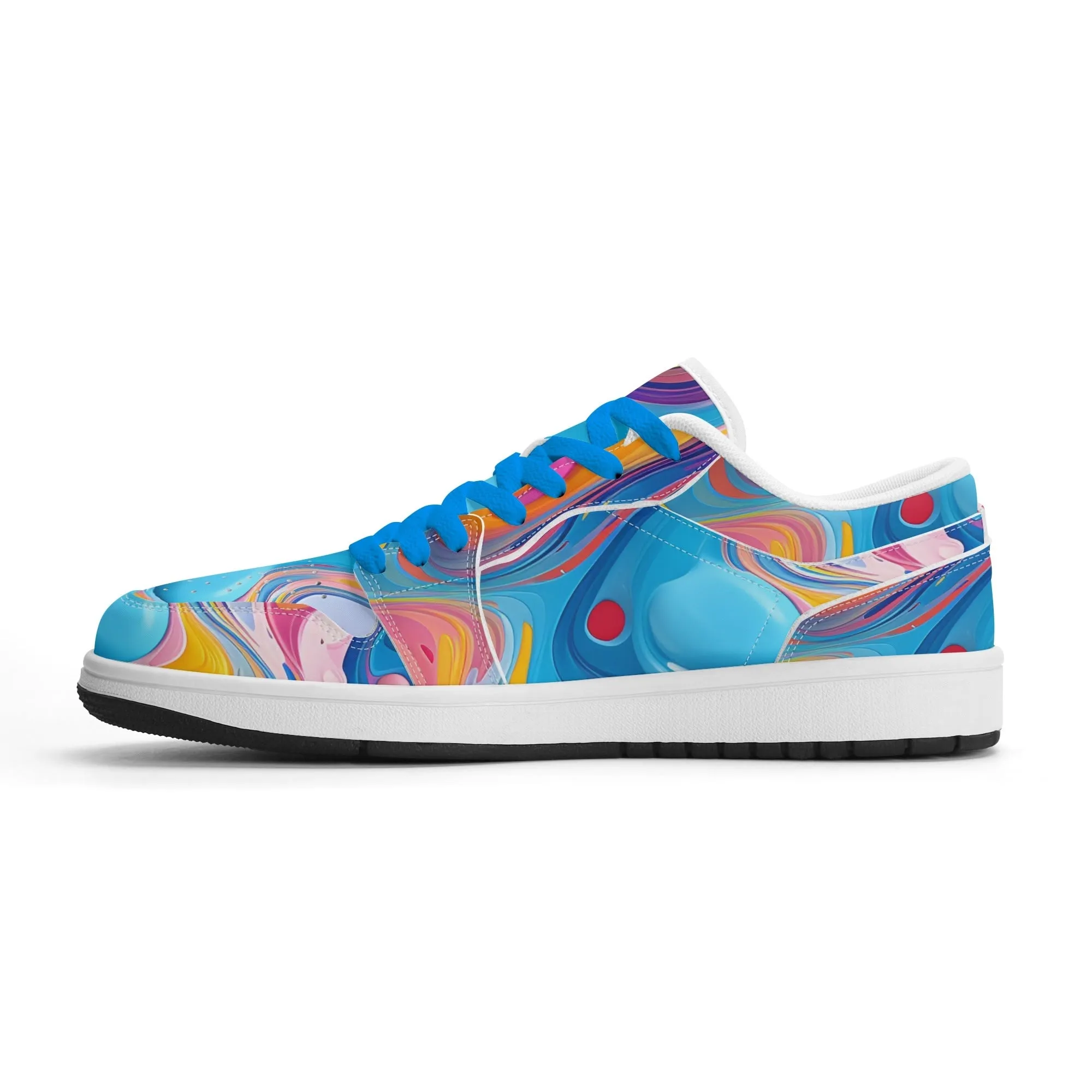 Fluid Colors Low Top Leder Sneaker für Damen