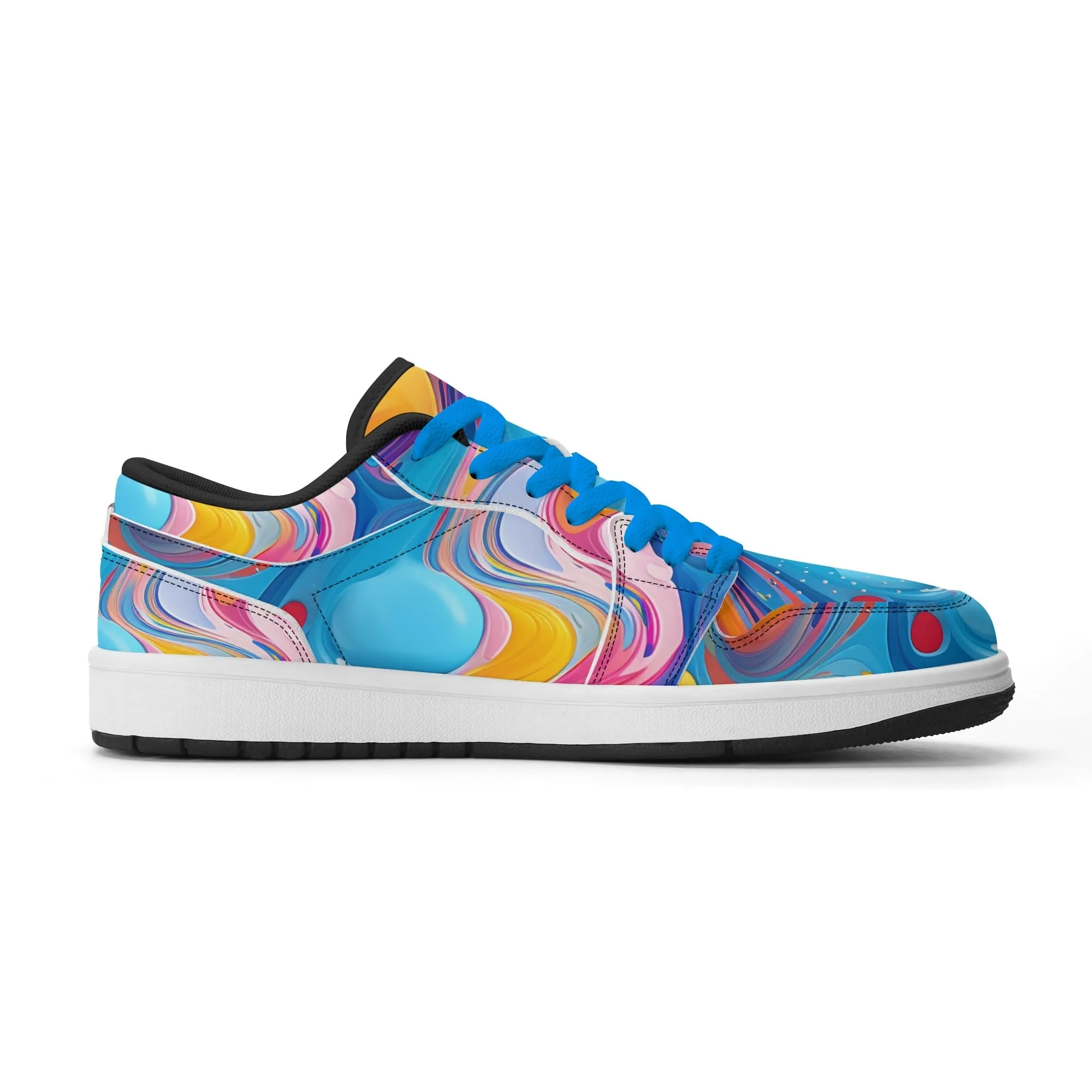 Fluid Colors Low Top Leder Sneaker für Damen