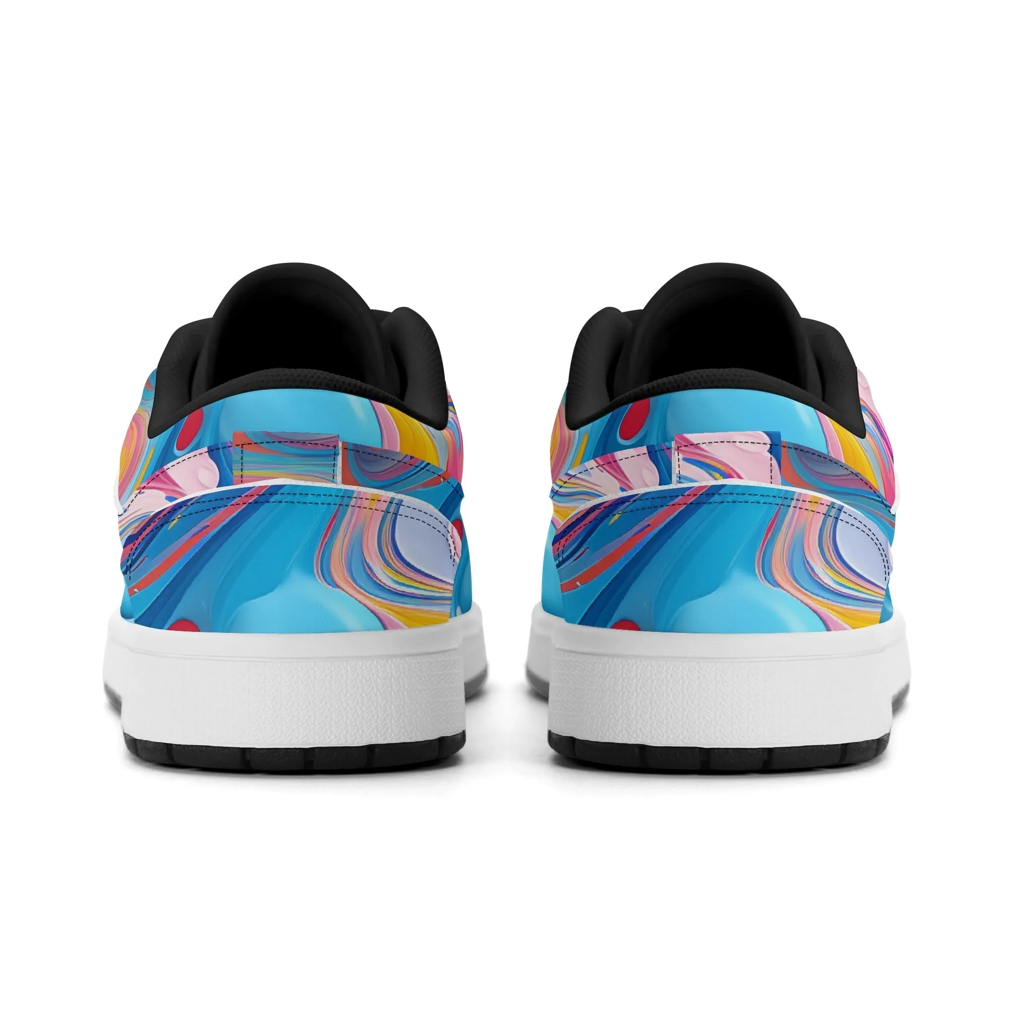 Fluid Colors Low Top Leder Sneaker für Damen