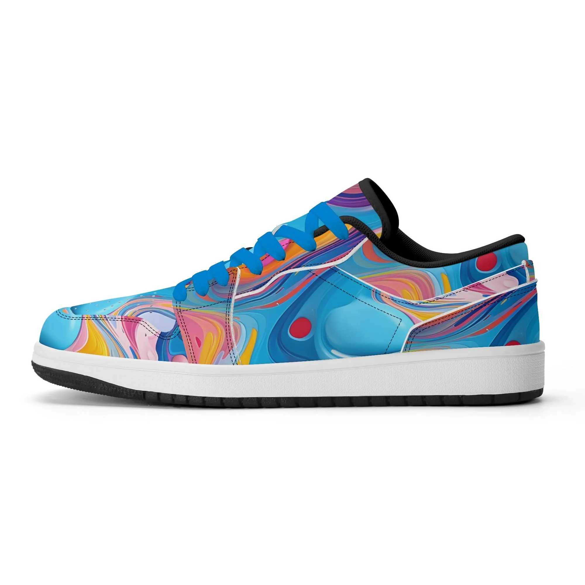 Fluid Colors Low Top Leder Sneaker für Damen