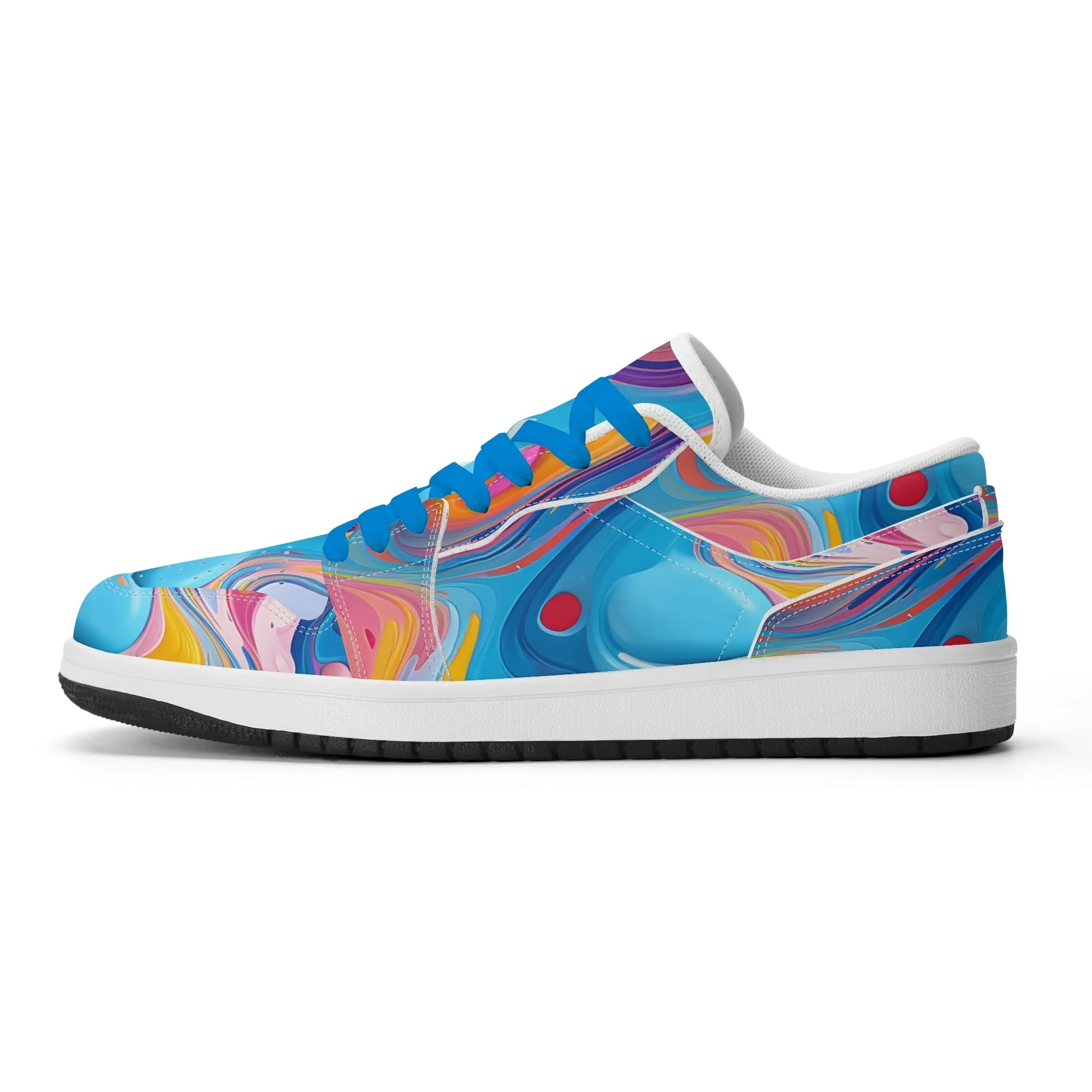 Fluid Colors Low Top Leder Sneaker für Damen